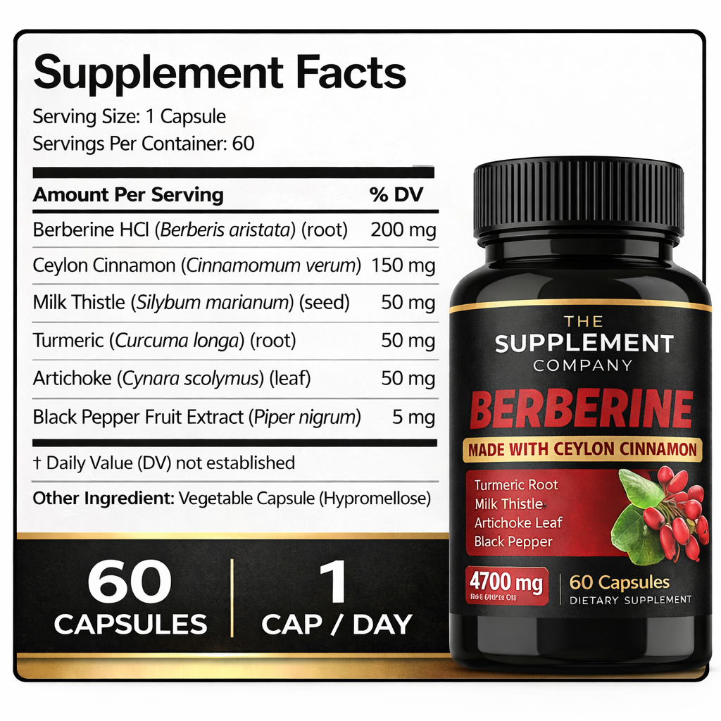 Berberine 4700mg | Advanced Appetite & Metabolism Support